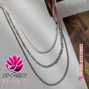 Triple Necklace silver